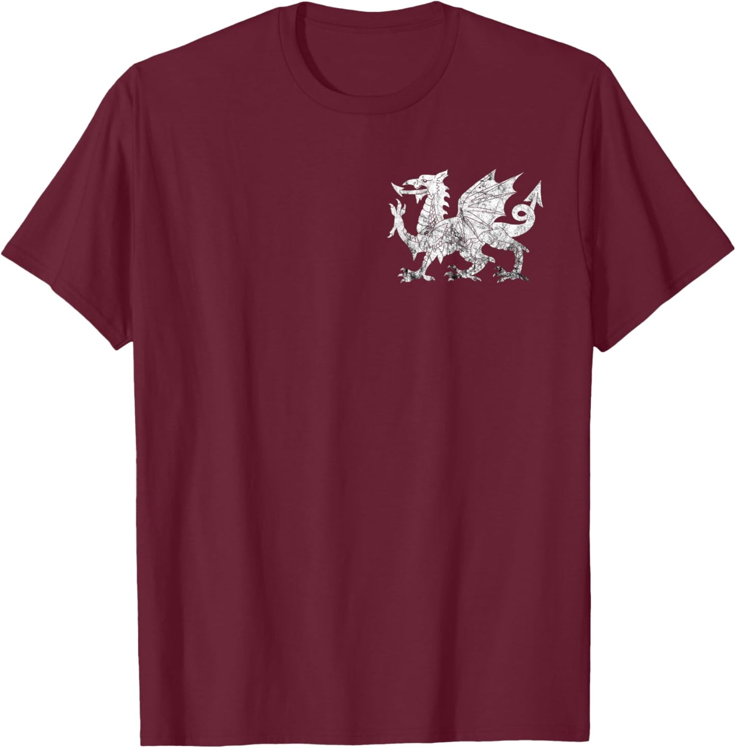 Ddraig Goch Welsh Flag Welsh Roots Welsh Dragon Cymru Wales T-Shirt - T-Shirt | Maroon