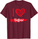 I Love HARTFORD County I Heart HARTFORD T-Shirt - T-Shirt | Maroon