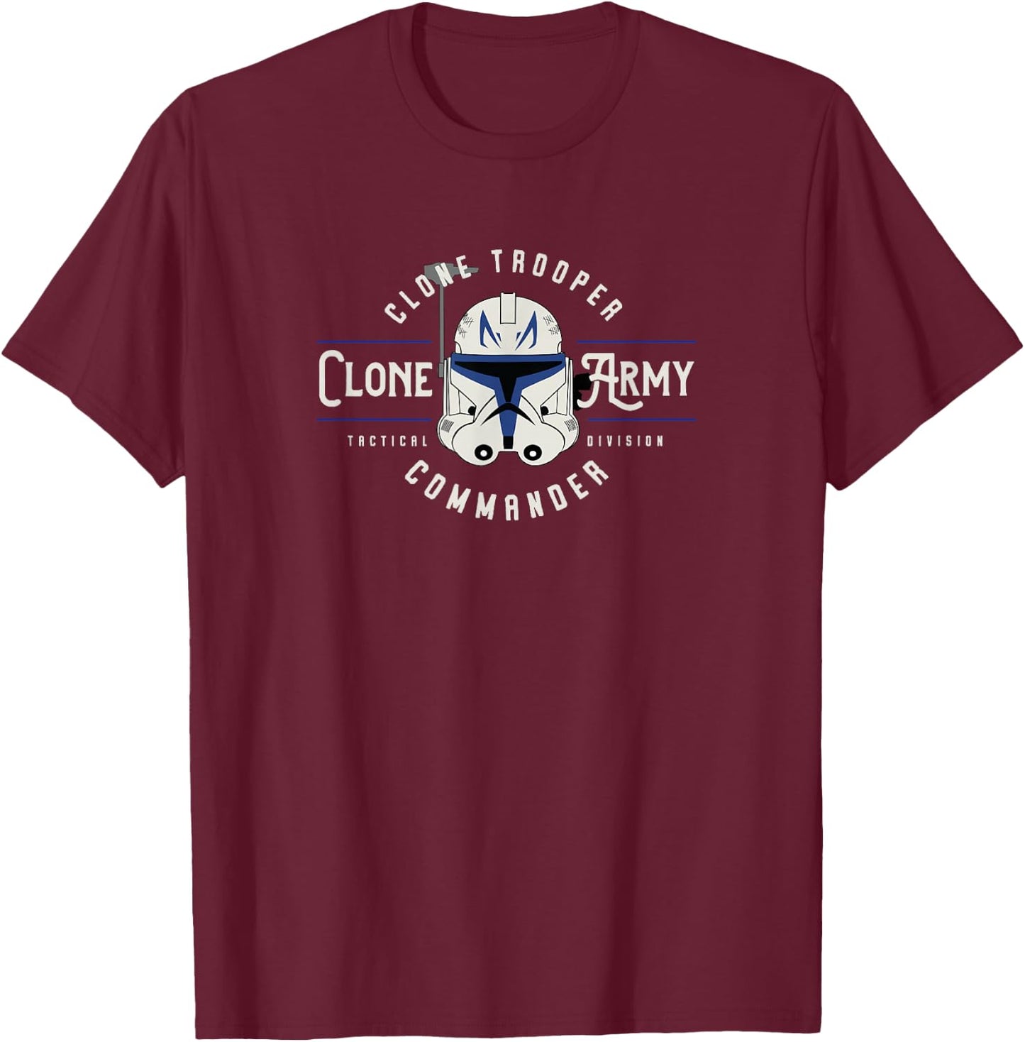 Star Wars Rex Clone Wars Clone Army Commander Emblem T-Shirt - T-Shirt | Maroon