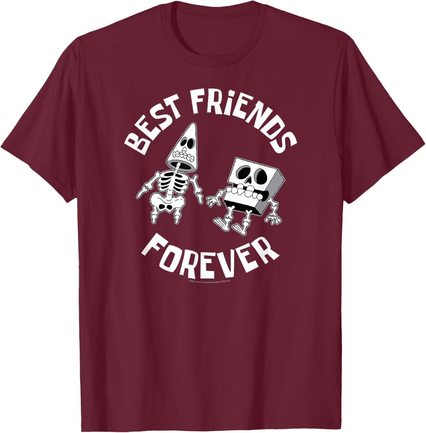 SpongeBob SquarePants - Patrick Star Best Friends Forever T-Shirt - T-Shirt | Maroon