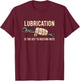 BoredKoalas Mechanic Lubrication Is The Key Funny Machinist Profession Men's Black T-Shirt - T-Shirt | Maroon