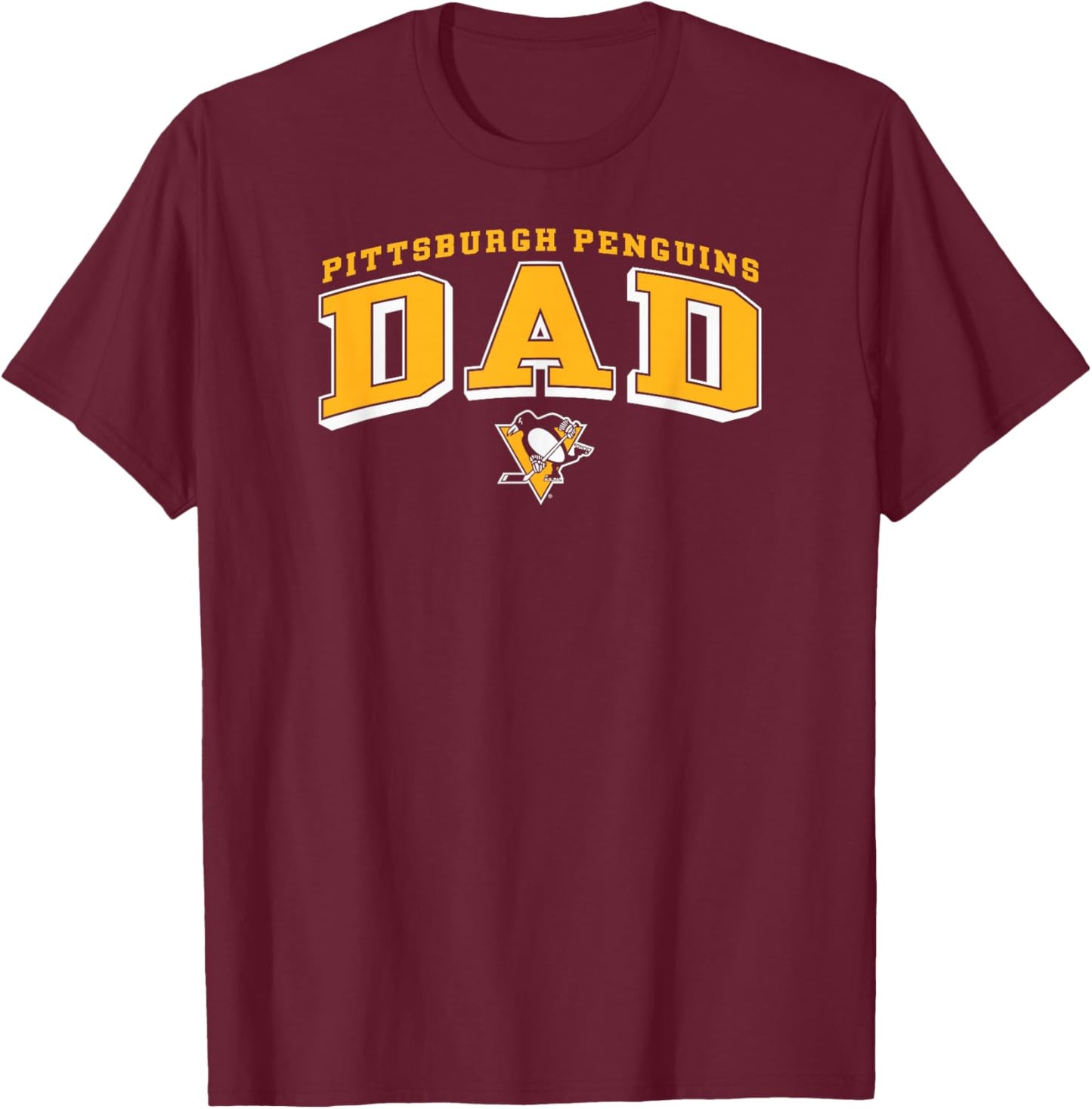 Pittsburgh Penguins Dad Arch Black NHL Officially Licensed T-Shirt - T-Shirt | Maroon