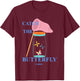 Faboo André Catch The Butterfly T-Shirt - T-Shirt | Maroon