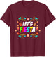 Lets Fiesta Mexican party lover T-Shirt - T-Shirt | Maroon