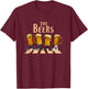 The Beers Abbey Road Parody Funny Beer Lovers T-Shirt - T-Shirt | Maroon