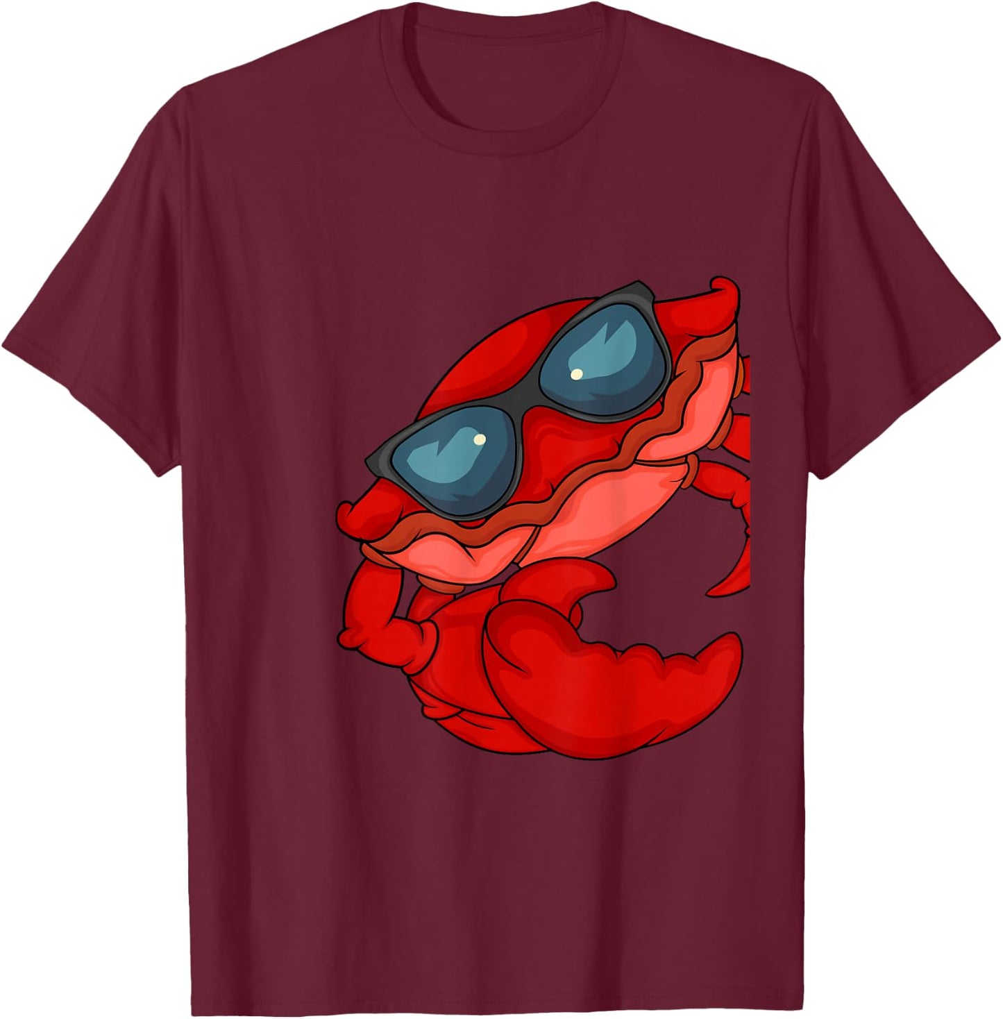 Crab Lover Kids Cute Crabs Underwater Ocean Crab T-Shirt - T-Shirt | Maroon