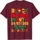 Vintage Proud Black Heritage Black History Month 24 7 T-Shirt - T-Shirt | Maroon