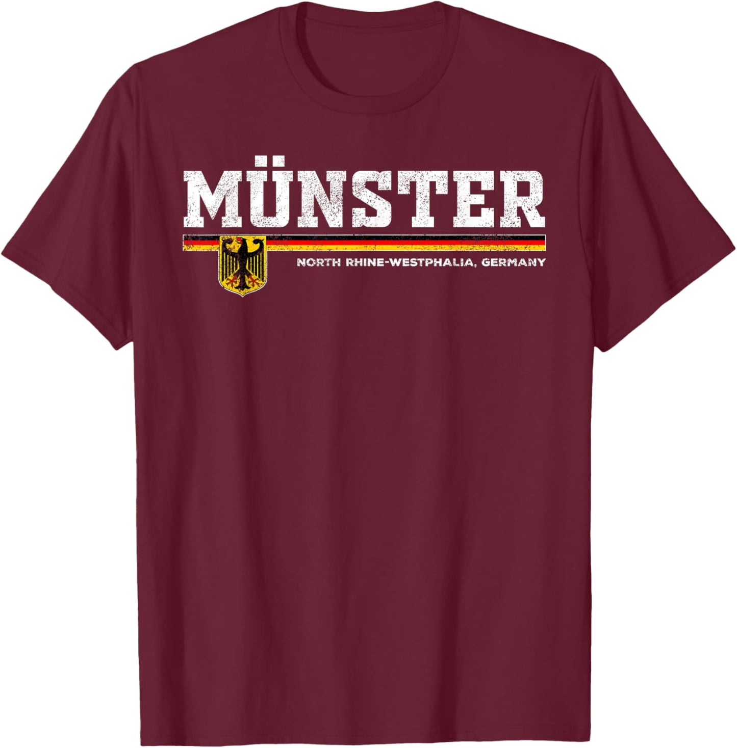 Munster Germany / Deutschland T-Shirt - T-Shirt | Maroon