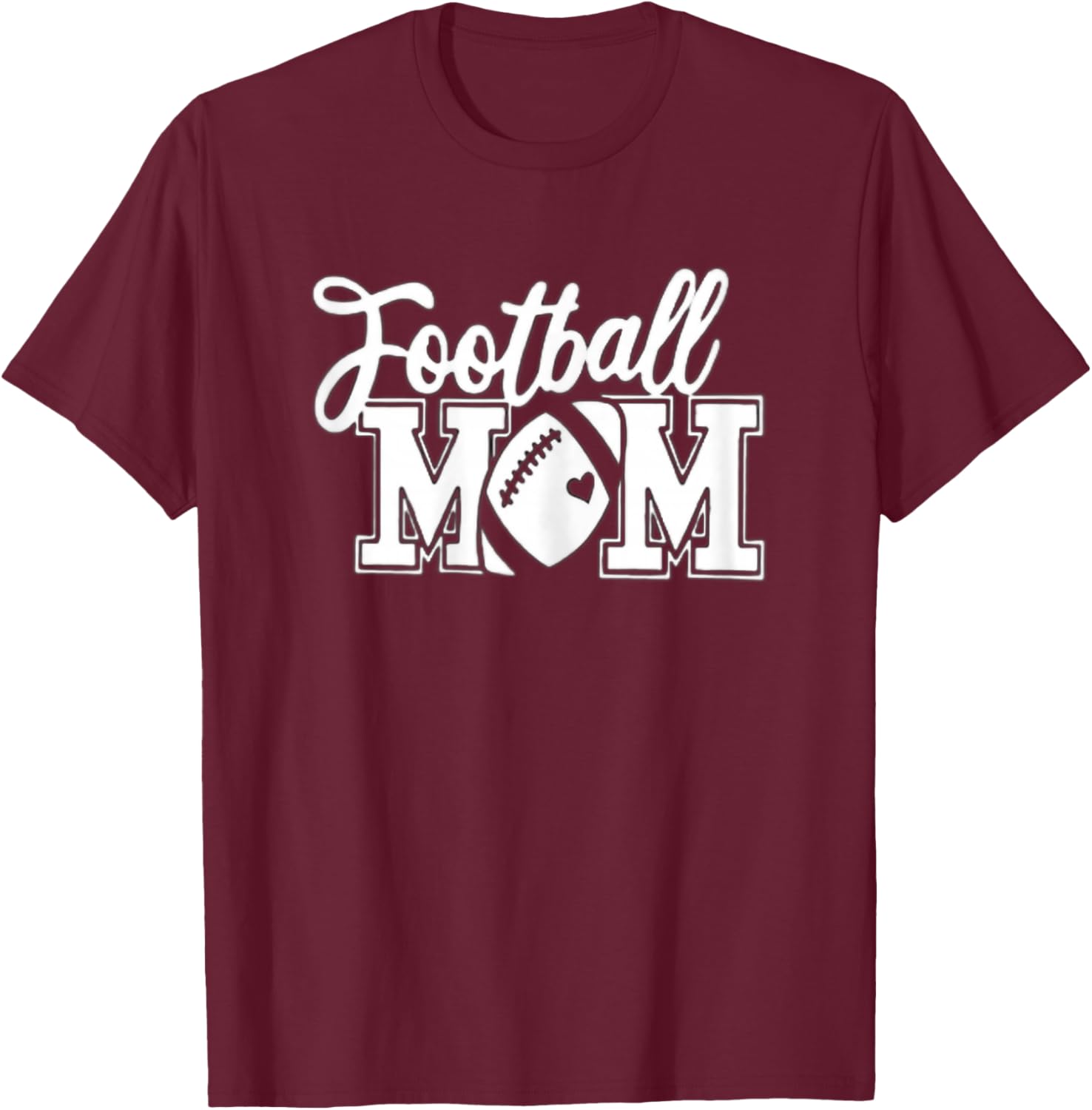 Football Mom | Senior Football Mom T-Shirt - T-Shirt | Maroon