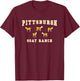 Pittsburgh G.O.A.T. Ranch Funny Football Goats T-Shirt - T-Shirt | Maroon