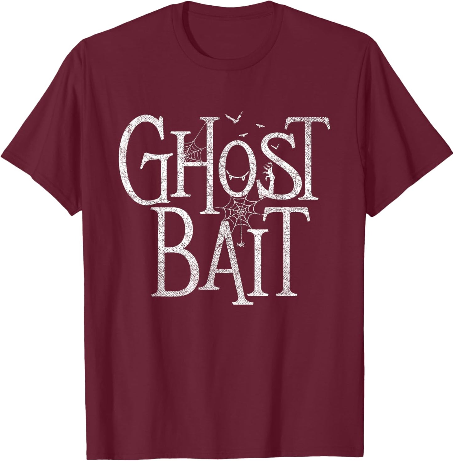 Ghost Bait - Paranormal Investigator Halloween Supernatural T-Shirt - T-Shirt | Maroon