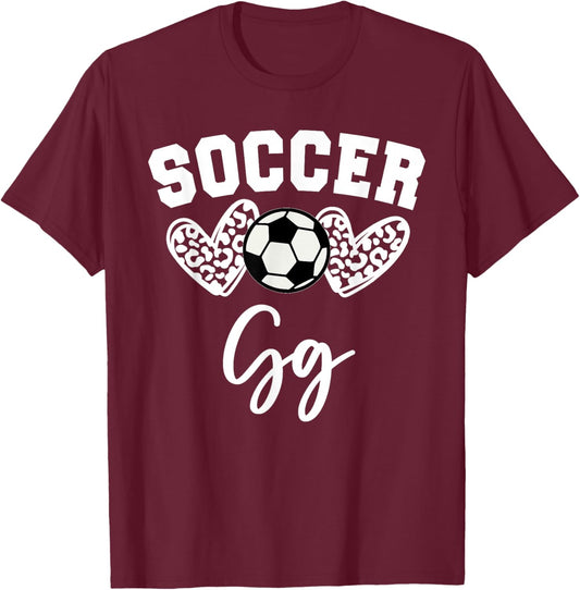 Soccer Gg Matching Family Soccer T-Shirt - T-Shirt | Maroon