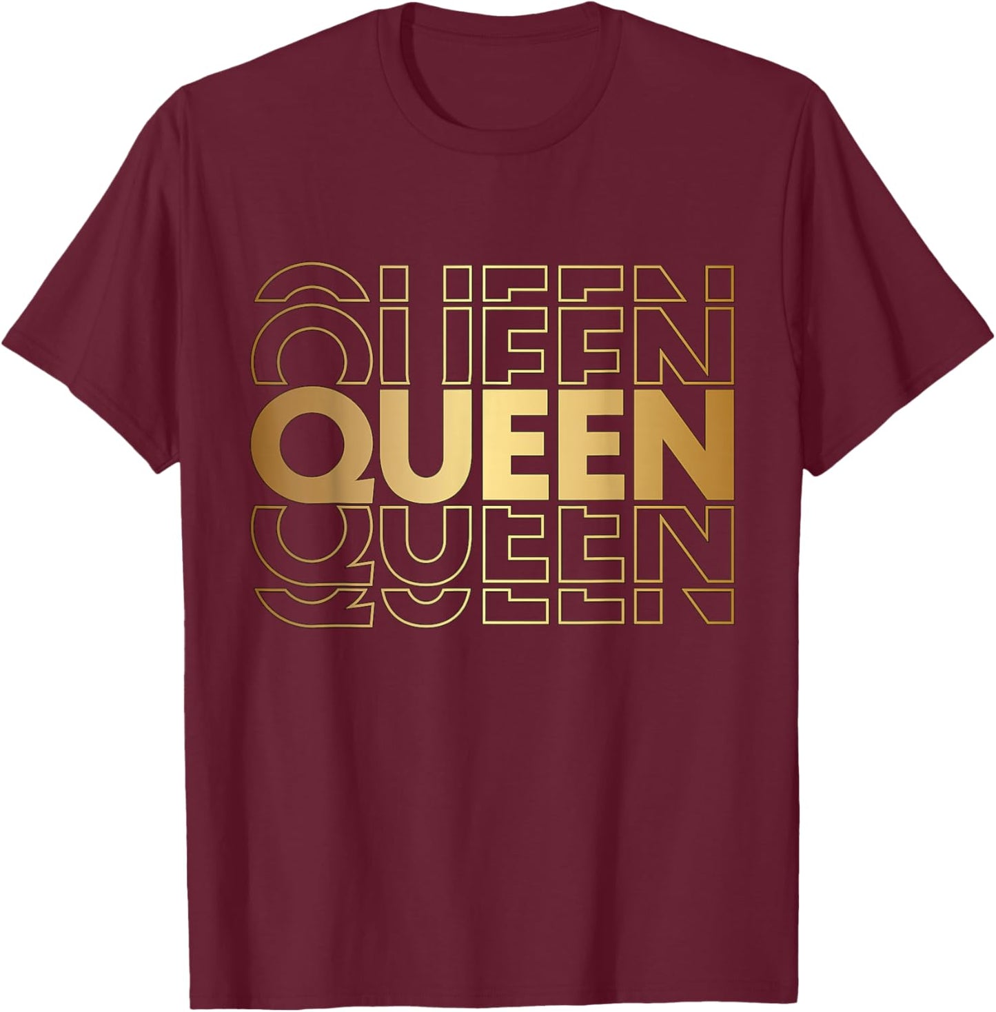 Queen Queen Queen T-Shirt - T-Shirt | Maroon