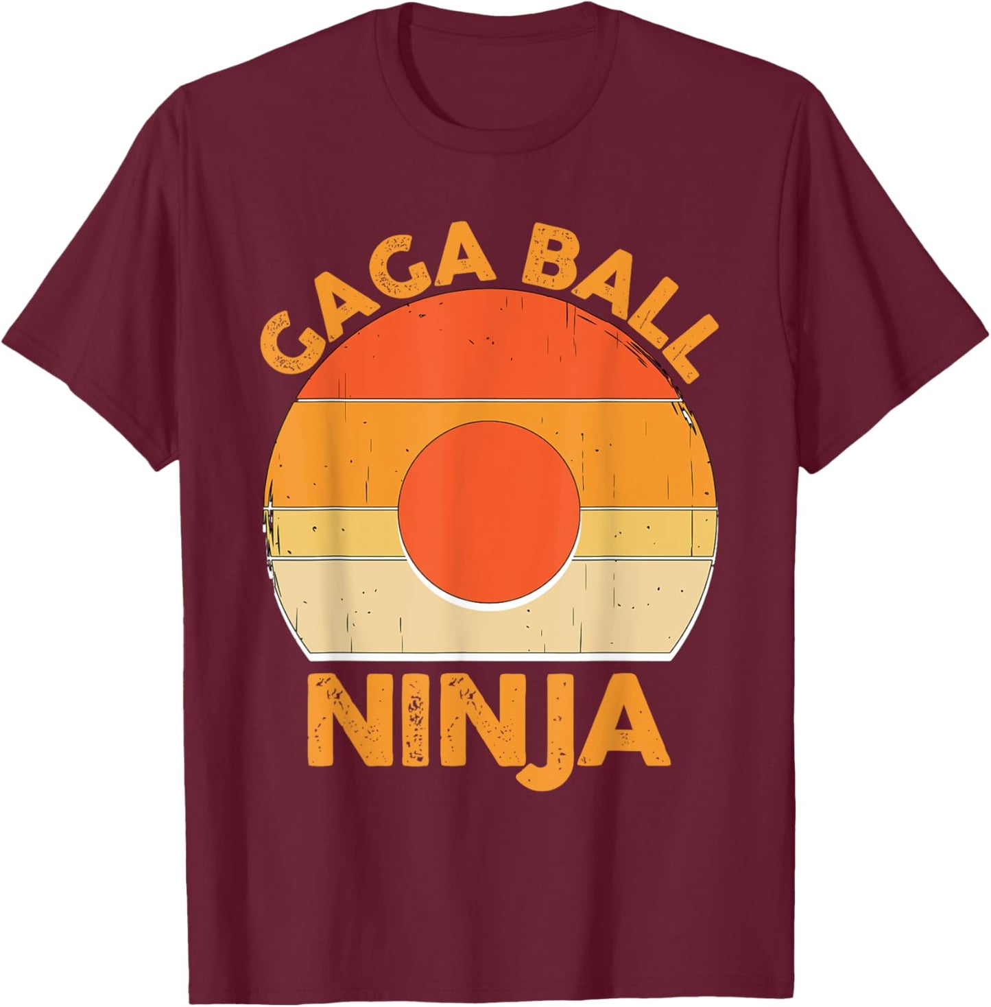 Gaga Balls Funny Dodgeball Sports Boys Girls Gaga Ball T-Shirt - T-Shirt | Maroon