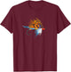 Fly Fishing Trout Fly Tie Art Fisherman Fly Fish Hook Art T-Shirt - T-Shirt | Maroon