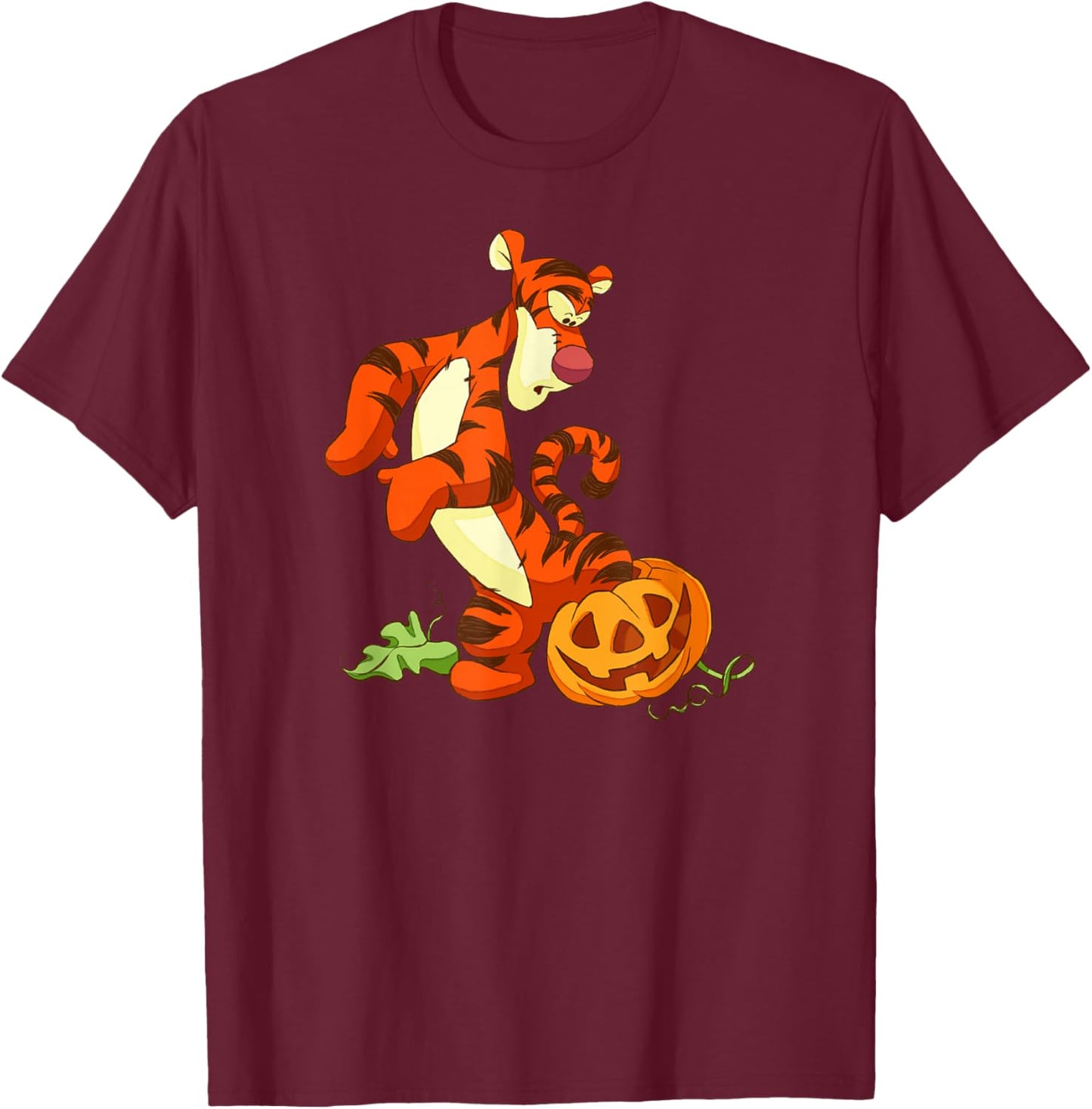 Disney - Halloween Accidents Happen Tigger T-Shirt - T-Shirt | Maroon
