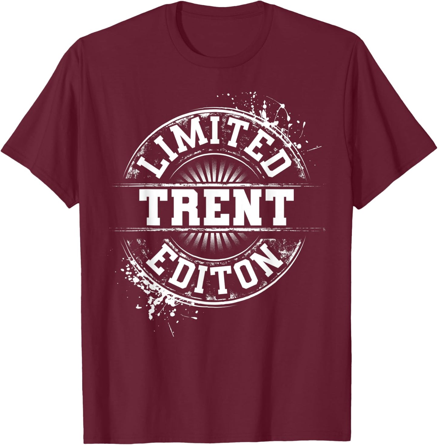 TRENT Funny Surname Family Tree Birthday Reunion Gift T-Shirt - T-Shirt | Maroon