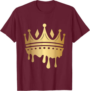 King Crown Golden T-Shirt - T-Shirt | Maroon