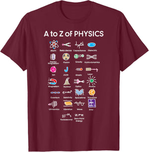 Quantum Physics String Theory Physics Student Science T-Shirt - T-Shirt | Maroon