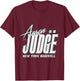 Aaron Judge New York Baseball Rock MLBPA T-Shirt - T-Shirt | Maroon