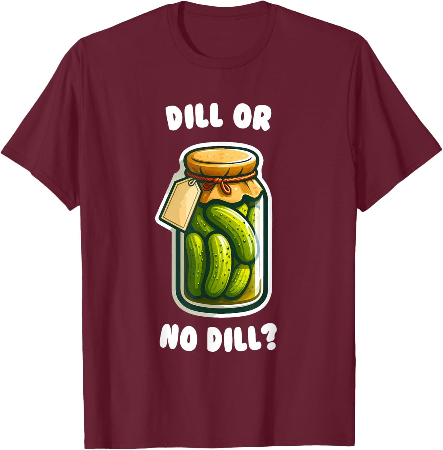 Dill or no dill Pickle Deal Bigfoot Sunglasses Funny Kids T-Shirt - T-Shirt | Maroon
