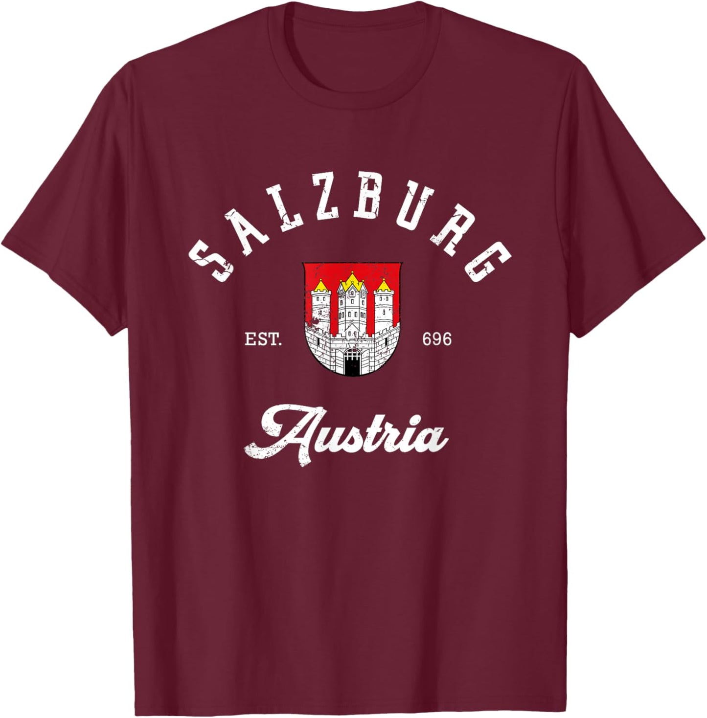 Salzburg Austria vacationSalzburg Austria T-Shirt - T-Shirt | Maroon