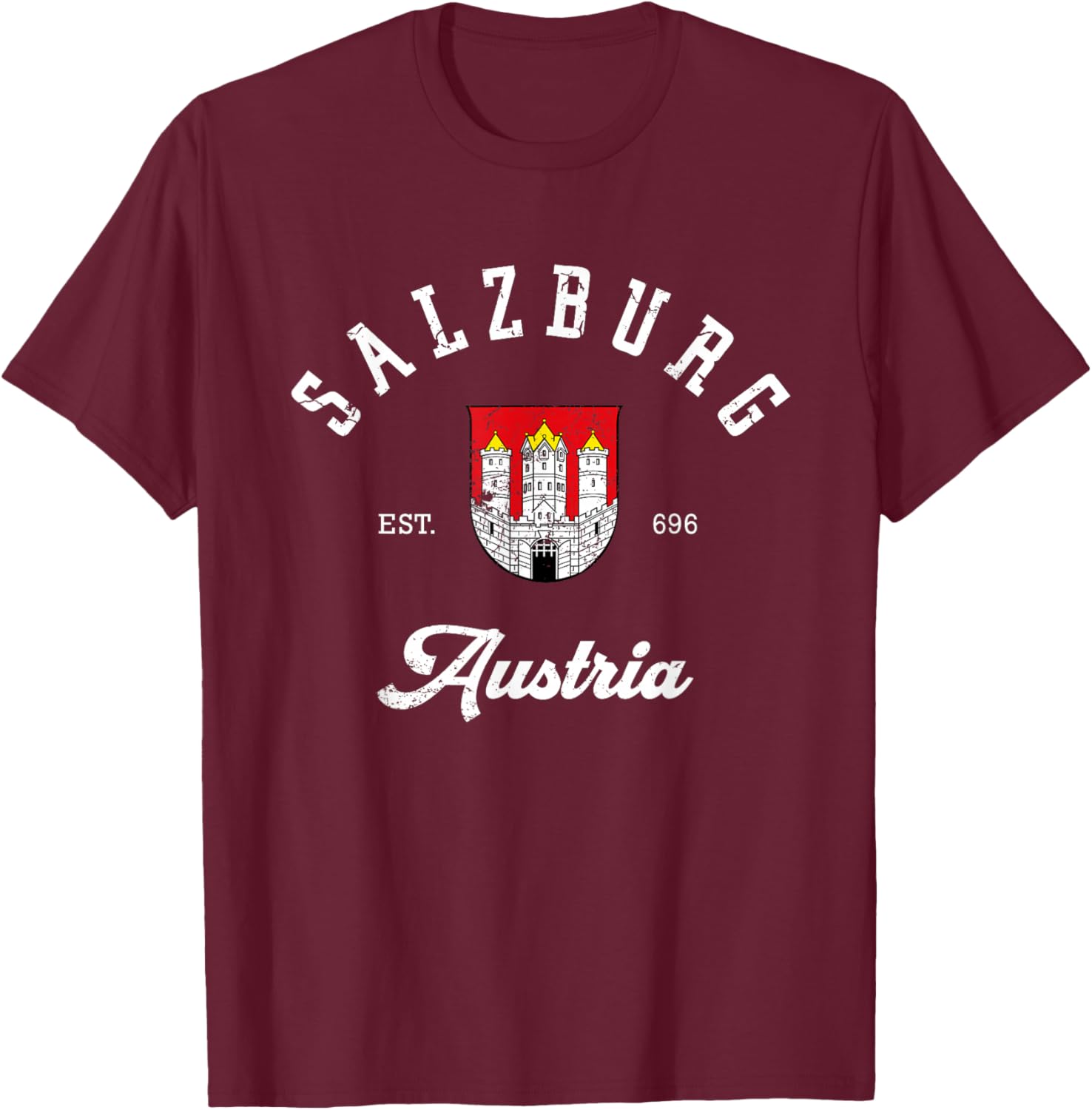 Salzburg Austria vacationSalzburg Austria T-Shirt - T-Shirt | Maroon