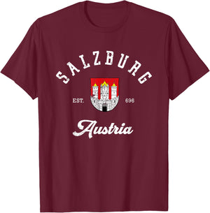 Salzburg Austria vacationSalzburg Austria T-Shirt - T-Shirt | Maroon