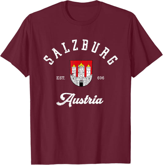 Salzburg Austria vacationSalzburg Austria T-Shirt - T-Shirt | Maroon