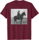 WW1 Vintage Solider Horse Gas Mask Spear Shirt T-Shirt - T-Shirt | Maroon