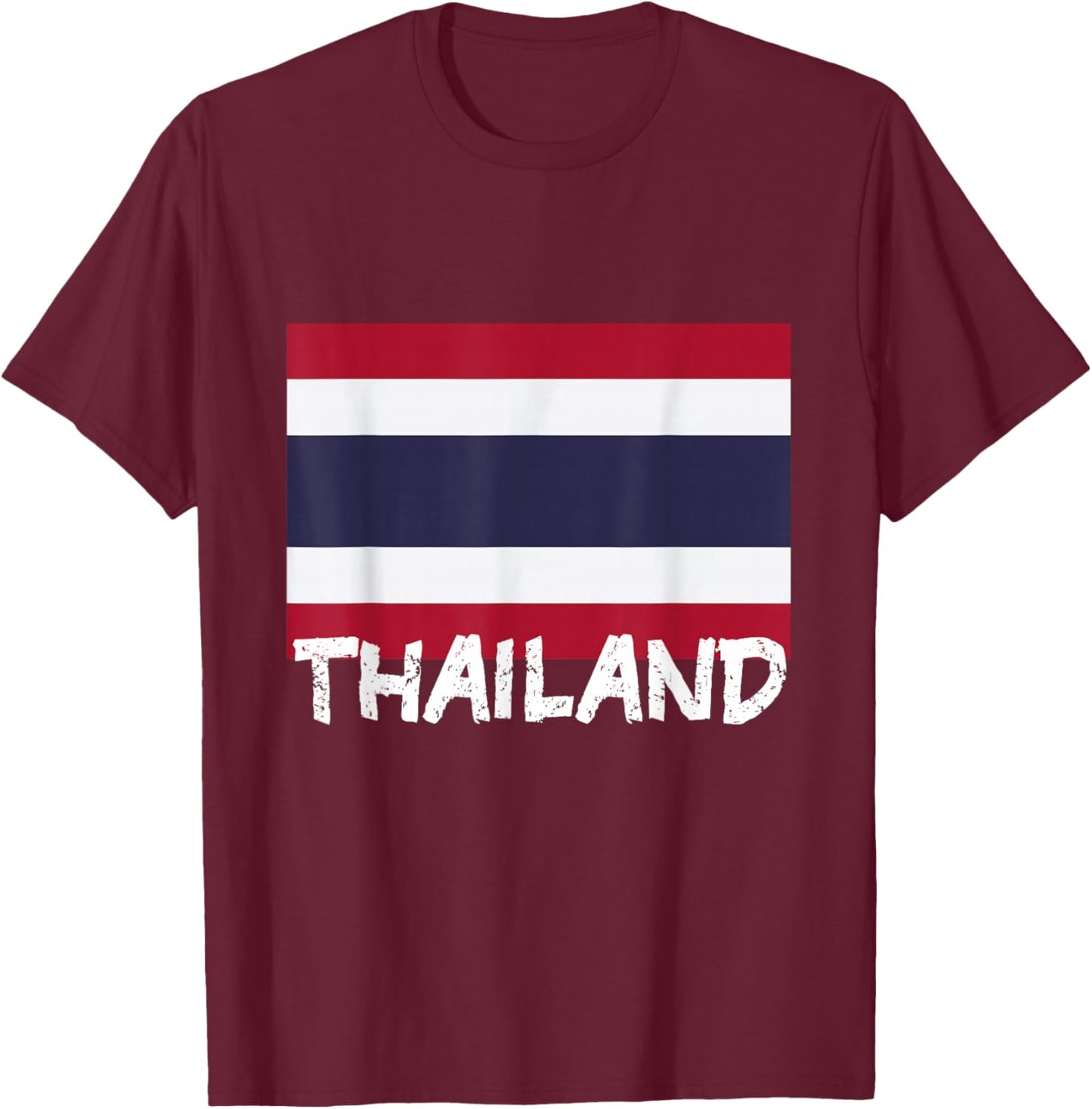 Cool Thailand Flag T-Shirt - T-Shirt | Maroon