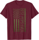 Fathers Day Best Pops Ever America Flag Grandpa Granddad Men T-Shirt - T-Shirt | Maroon