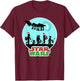 Star Wars Characters Holiday Gifts Death Star T-Shirt - T-Shirt | Maroon