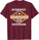 Oktoberfest Deutschland German Beer Festival München T-Shirt - T-Shirt | Maroon