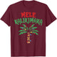 Mele Kalikimaka Palm Tree Shirt Hawaiian Christmas in July T-Shirt - T-Shirt | Maroon
