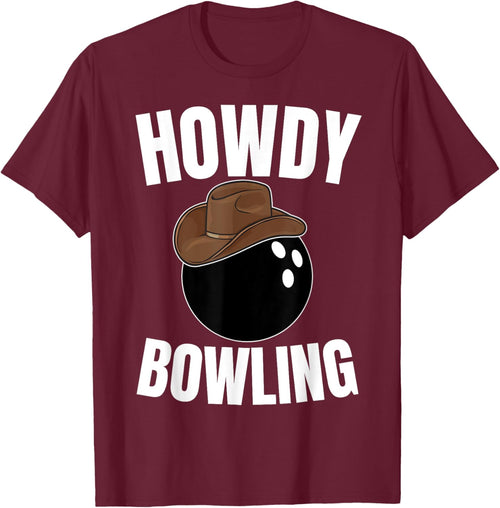 Howdy Bowling Cowboy Cowgirl Western Bowling Lover