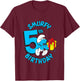 Kids The Smurfs Smurfy 5th Birthday T-Shirt - T-Shirt | Maroon