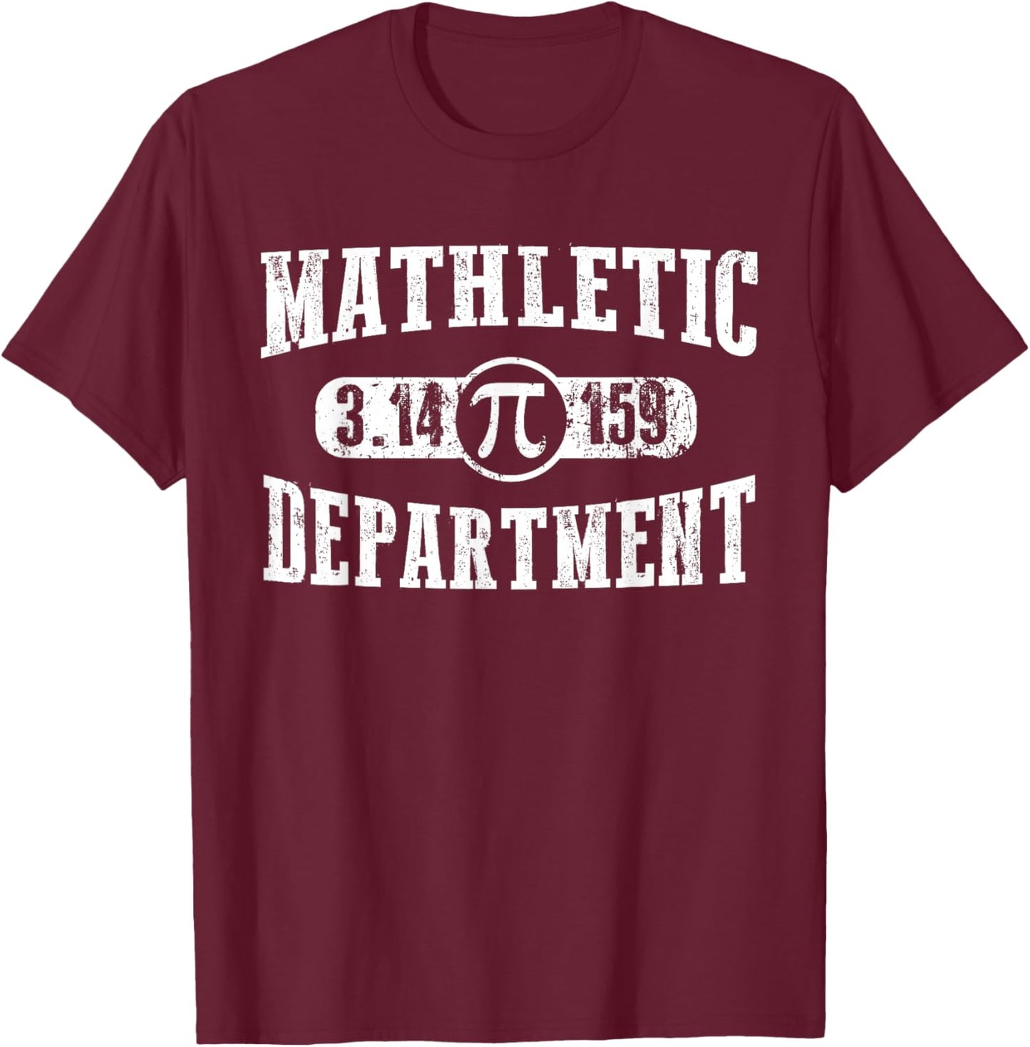 Happy Pi Day 3.14 Pi Math Mathletic Department Teacher Kids T-Shirt - T-Shirt | Maroon