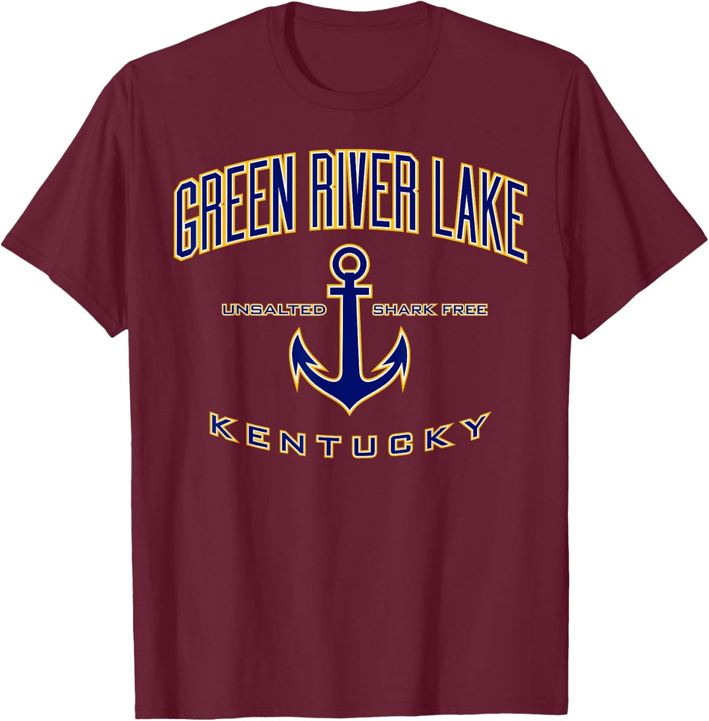 Green River Lake Shirt , Men, Girls & Boys T-Shirt - T-Shirt | Maroon