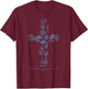 Beachy Ocean Seashell Ocean Beach Faith Cross Christian Women T-Shirt - T-Shirt | Maroon