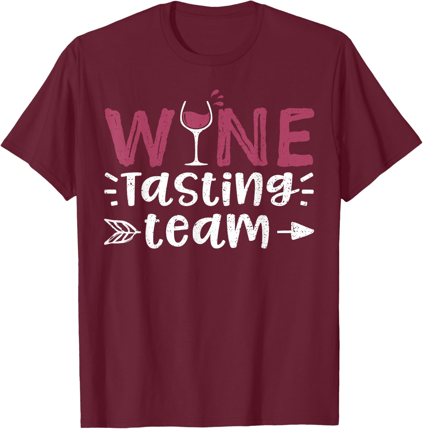 Wine Tasting Team - Wine T-Shirt - T-Shirt | Maroon