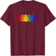 Star Wars BB8 Rainbows Logo T-Shirt - T-Shirt | Maroon