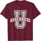 UNIVERSITY of HARD KNOCKS School College Matters Owner Life T-Shirt - T-Shirt | Maroon