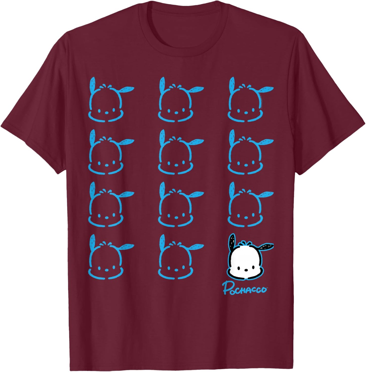 Pochacco Real T-Shirt - T-Shirt | Maroon