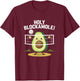 Holy Blockamole! Avocado Volleyball Fun T-Shirt - T-Shirt | Maroon
