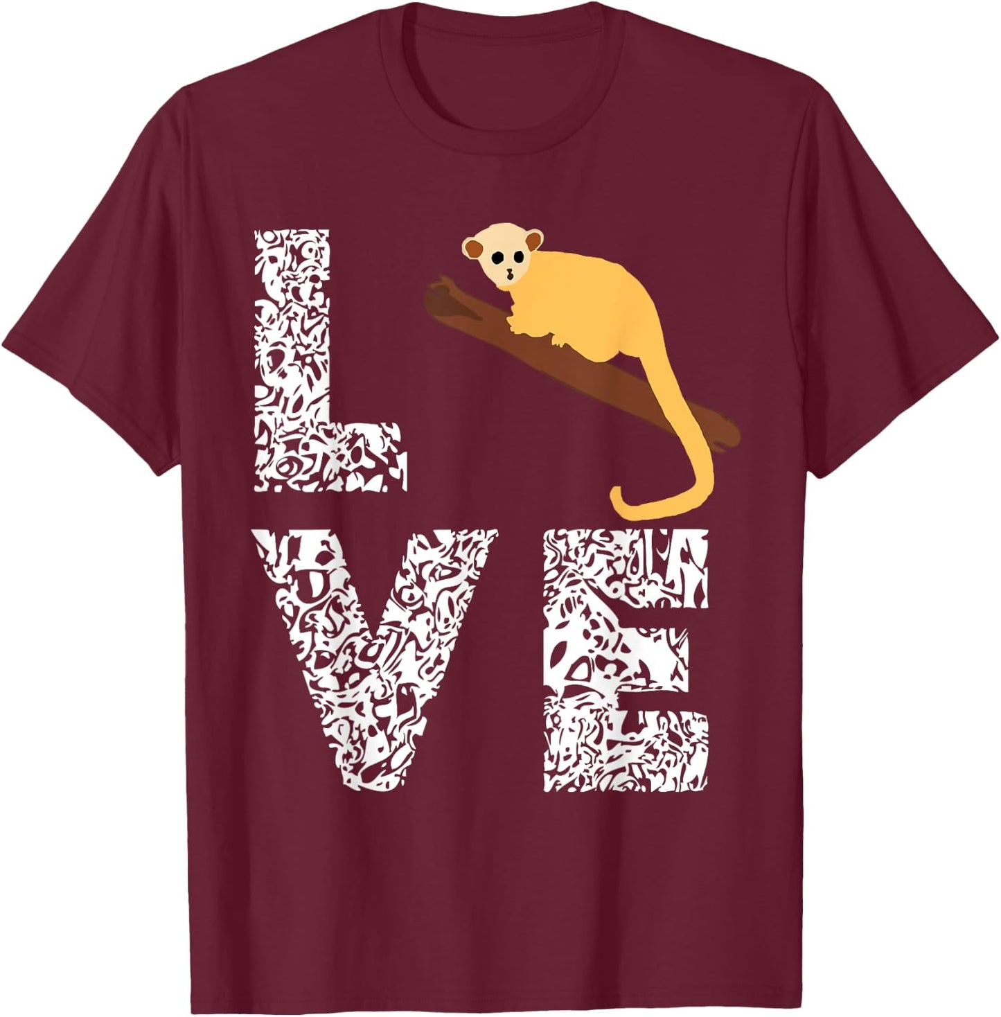 Kinkajou Lover Pet Wildlife Animal Monkey Lover T-Shirt - T-Shirt | Maroon