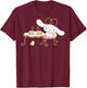 Cinnamoroll Cafe T-Shirt - T-Shirt | Maroon