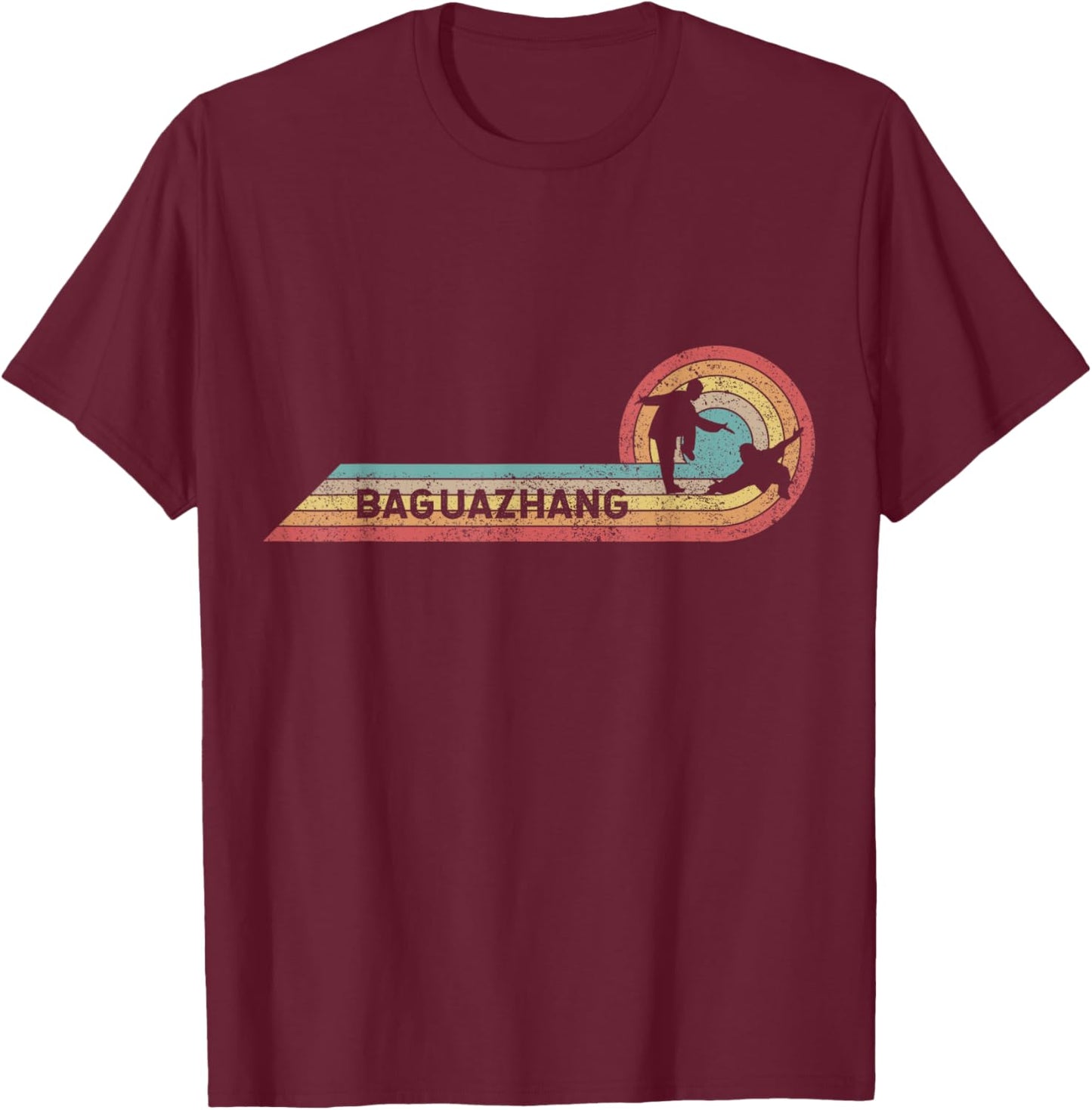Retro Baguazhang Vintage Player Film Strip T-Shirt - T-Shirt | Maroon