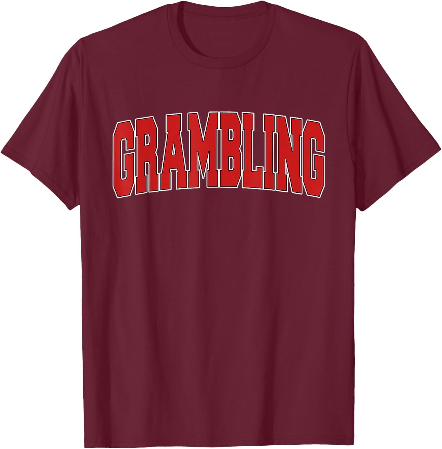 GRAMBLING LA LOUISIANA Varsity Style USA Vintage Sports T-Shirt - T-Shirt | Maroon