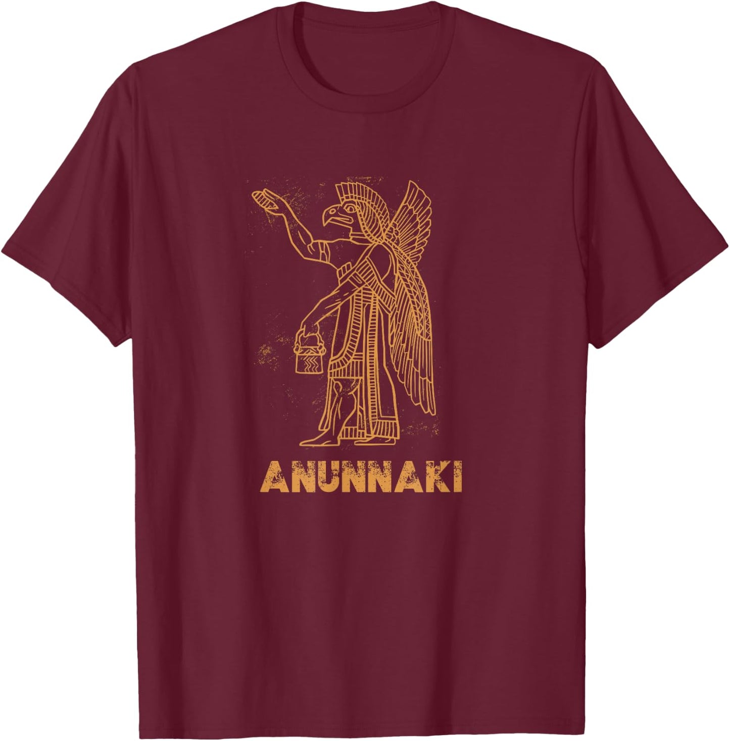 Anunnaki Ancient Astronaut Sumerian Alien Theorists T-Shirt - T-Shirt | Maroon